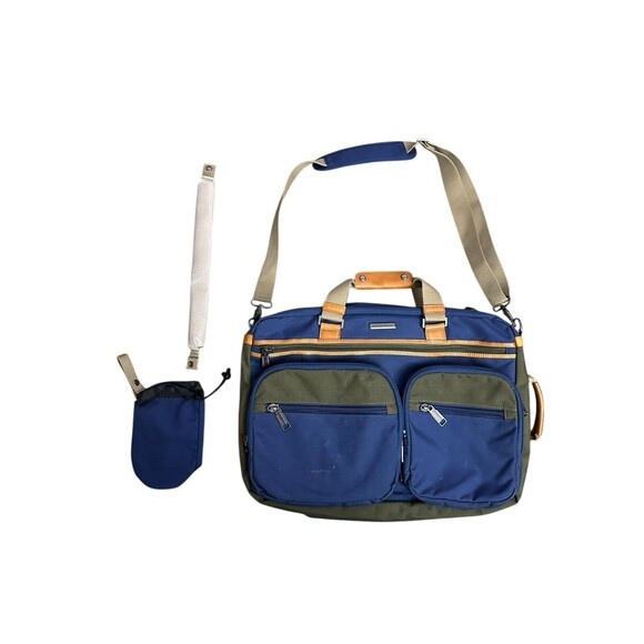 MONYKER WEEKENDER TRAVEL BAG 3In1 NYLON BLUE GREEN VERSATILE CONVERTIBLE DURABLE - Picture 1 of 16